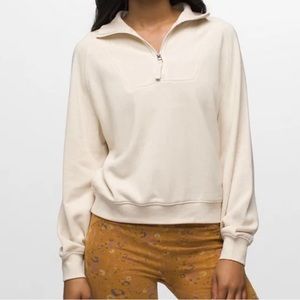 🆕 NWT Prana Cozy Up Pullover size large in Canvas Heather
